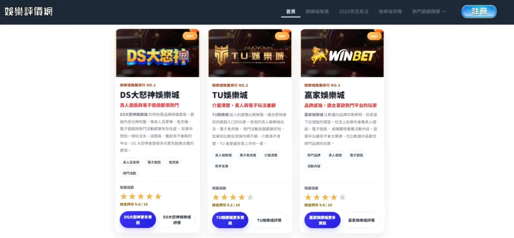 TU娛樂城評價網